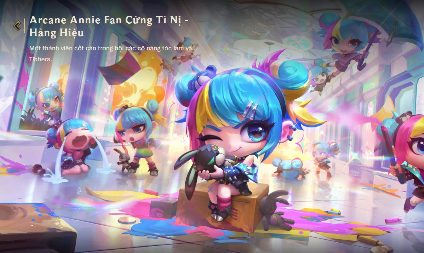 ACC TFT: Arcane Annie Fan cứng Tí Nị - Hàng Hiệu, trắng thông tin, lv1 unrank